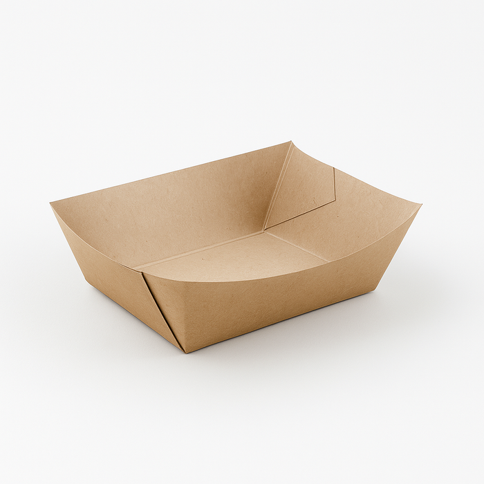 Vassoio in carta kraft "S"