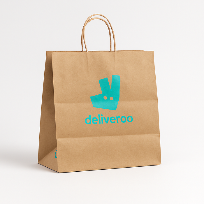 Borsa di carta brandizzata Deliveroo