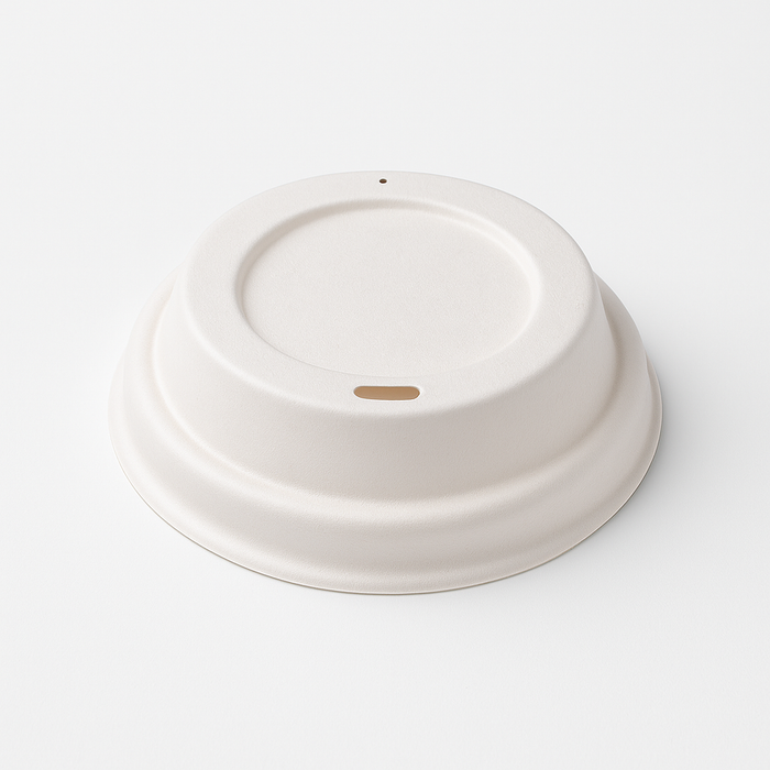 Coperchio in carta per contenitori da 80 mm, ecologico e compostabile