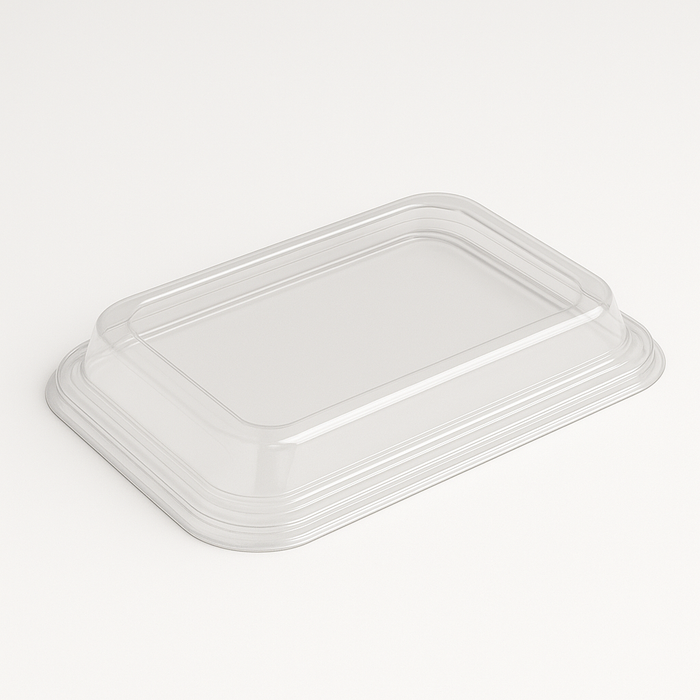 Coperchio trasparente in PET per vaschetta sushi 22.5x9.8x3 cm