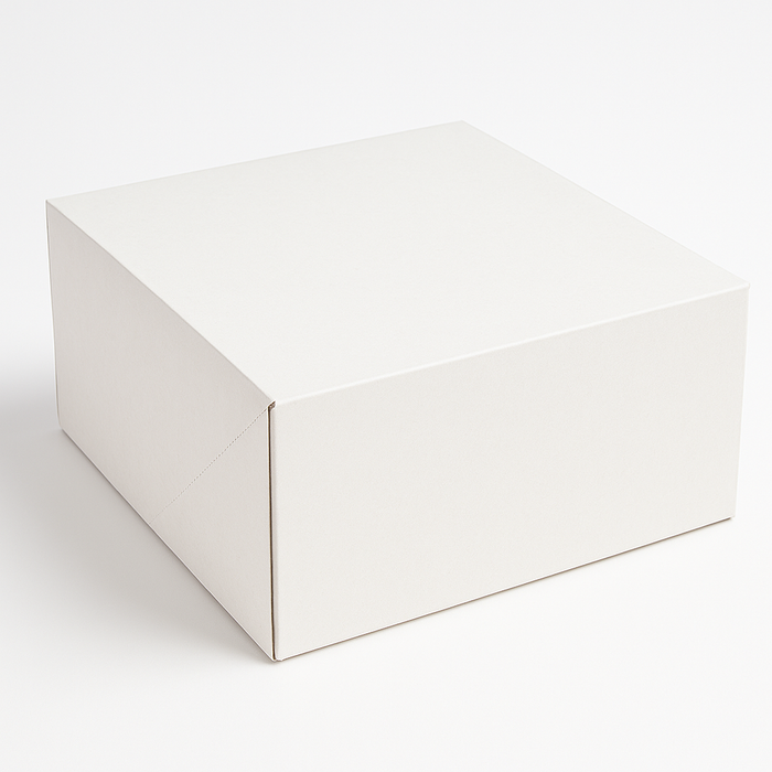Scatola kraft per dolci da asporto 22x22x11 cm