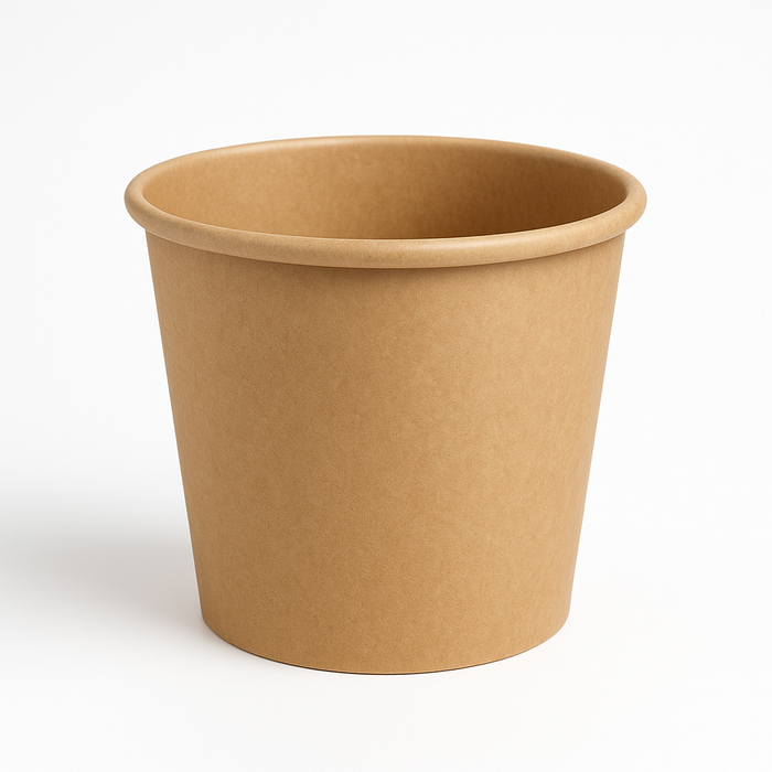 Contenitore kraft per zuppa da 350 ml compostabile