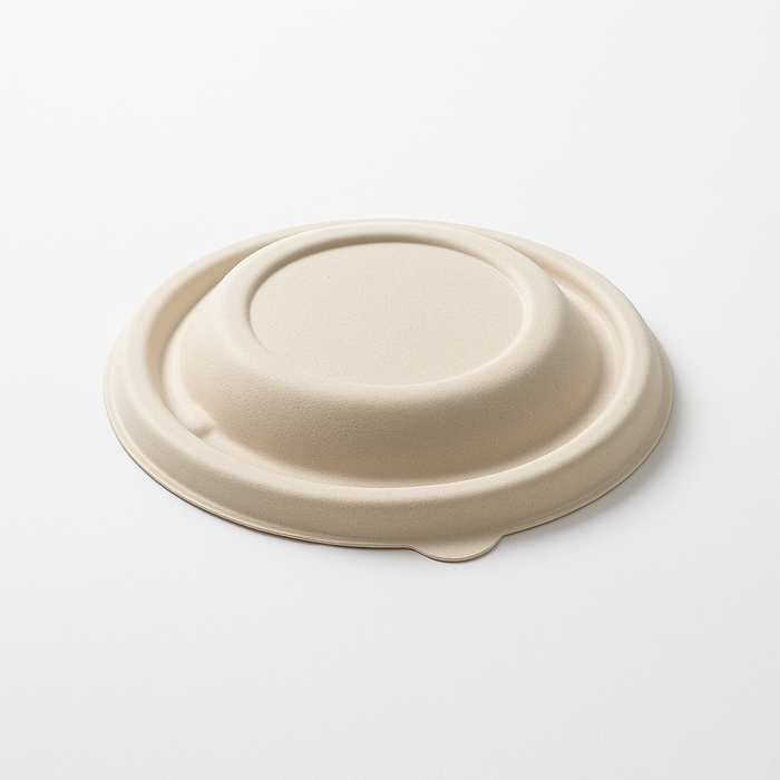 Coperchio rotondo da 170 mm per ciotole da 1000 ml in polpa di canna