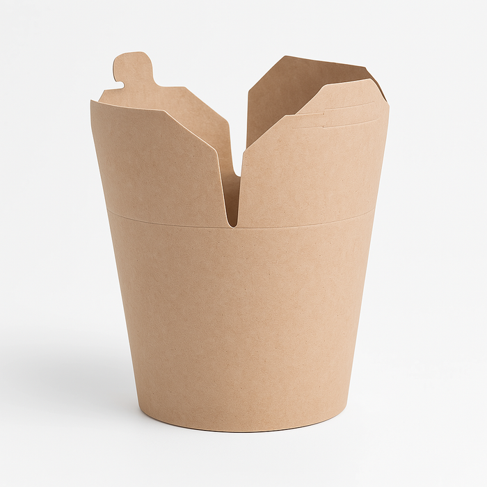 Contenitore kraft per noodle da 1000 ml, ideale per cibo orientale