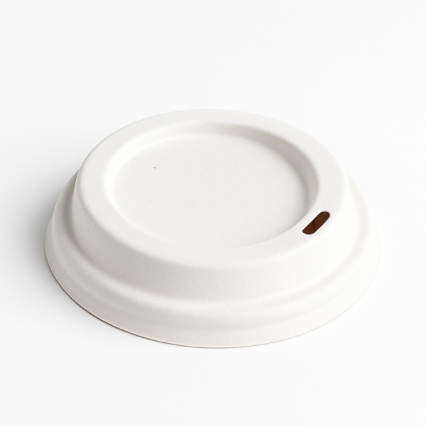 White paper pulp lids 90 mm