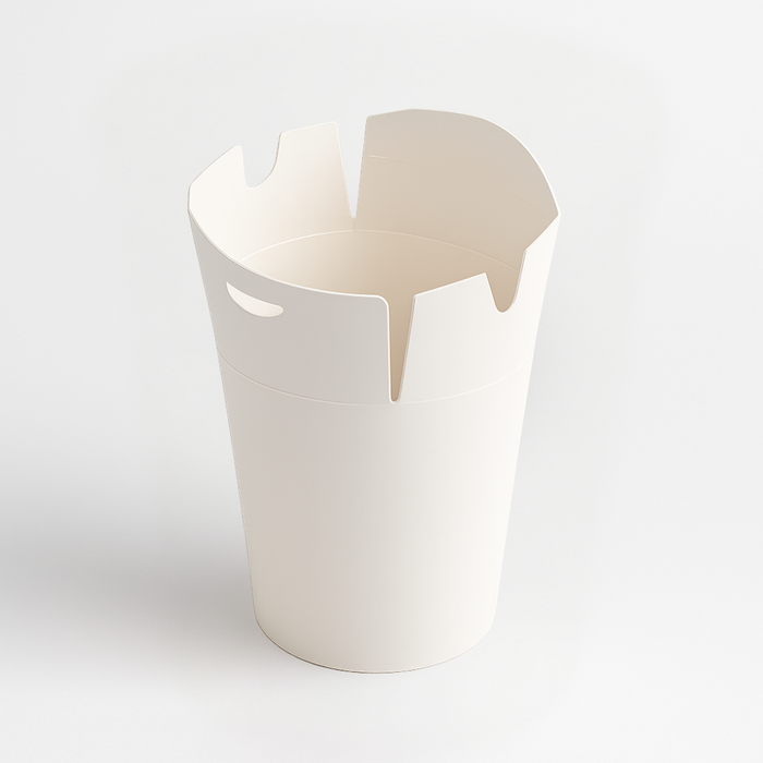 Contenitore bianco da 500 ml per noodle, resistente al calore