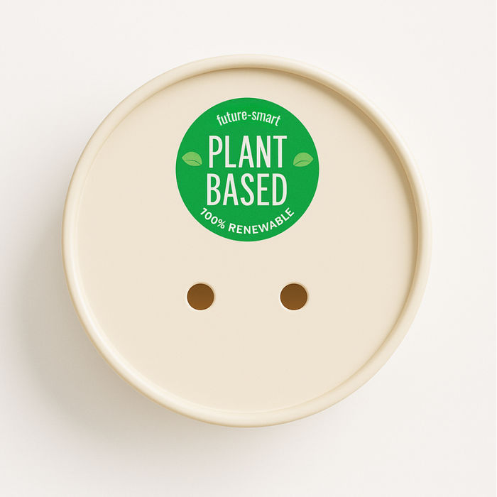 Paper lids for plant-based soup containers (97 mm)