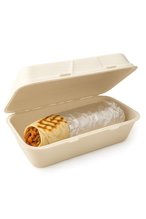Half-size sugarcane menuboxes 31×14.5×6 cm