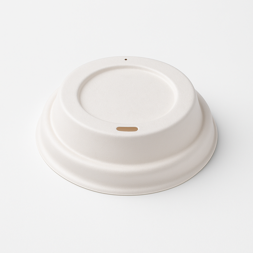 Coperchio in carta per contenitori da 80 mm, ecologico e compostabile