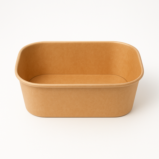 Box da asporto rettangolare 1000 ml in carta kraft