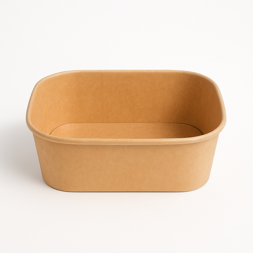 Box in kraft da 500 ml per cibo da asporto, formato 12x17x4 cm