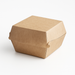 Scatola per hamburger in kraft 150x150x80 mm, robusta e compostabile