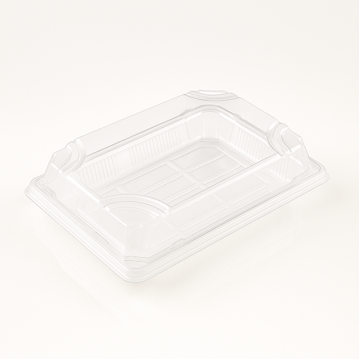 Scatola sushi PET 18,8×13×4,5 cm + coperchio