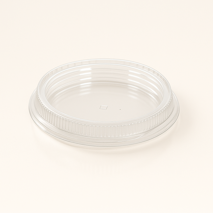 Coperchio per contenitori salse in rPET da 30/45/60 ml, trasparente