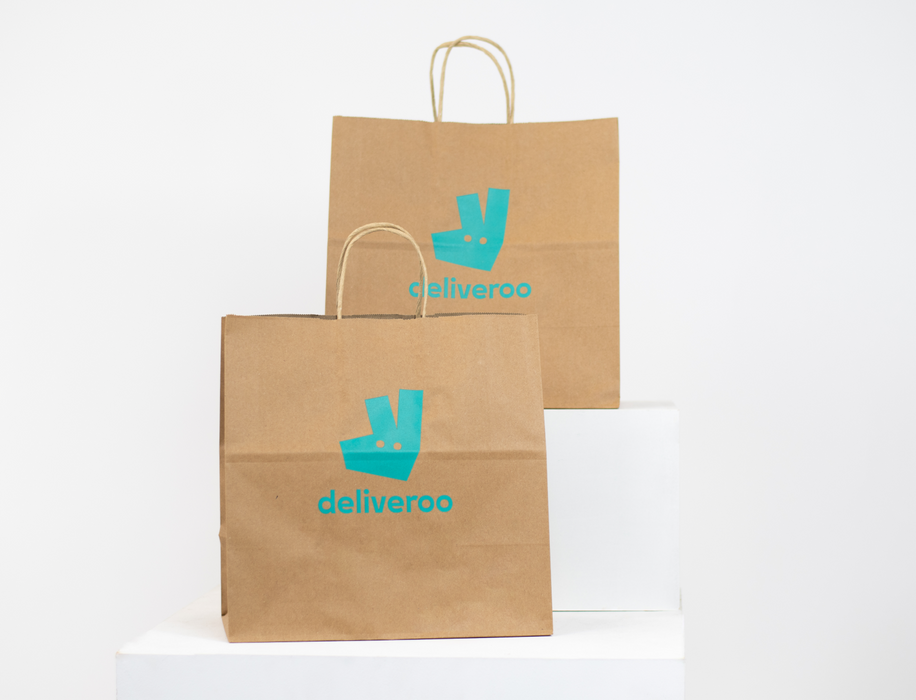 Borsa di carta brandizzata Deliveroo