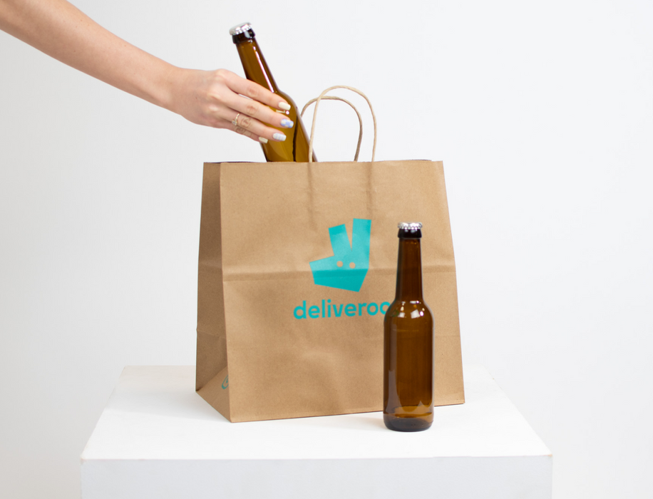 Borsa di carta brandizzata Deliveroo